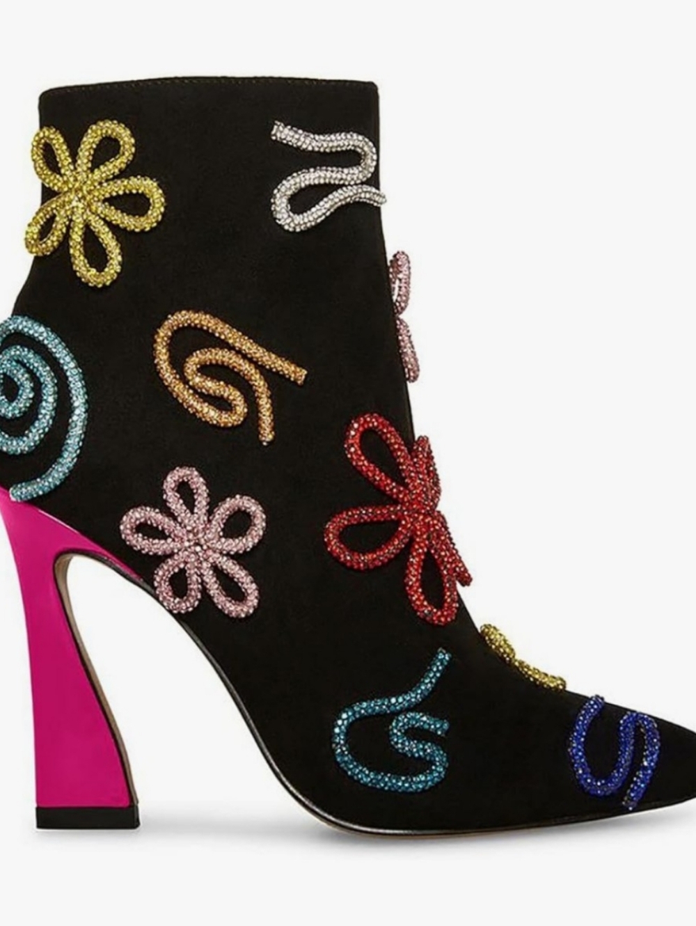 Betsey Johnson Womens Sylvia Leather Ankle Booties Sz 6M NIB